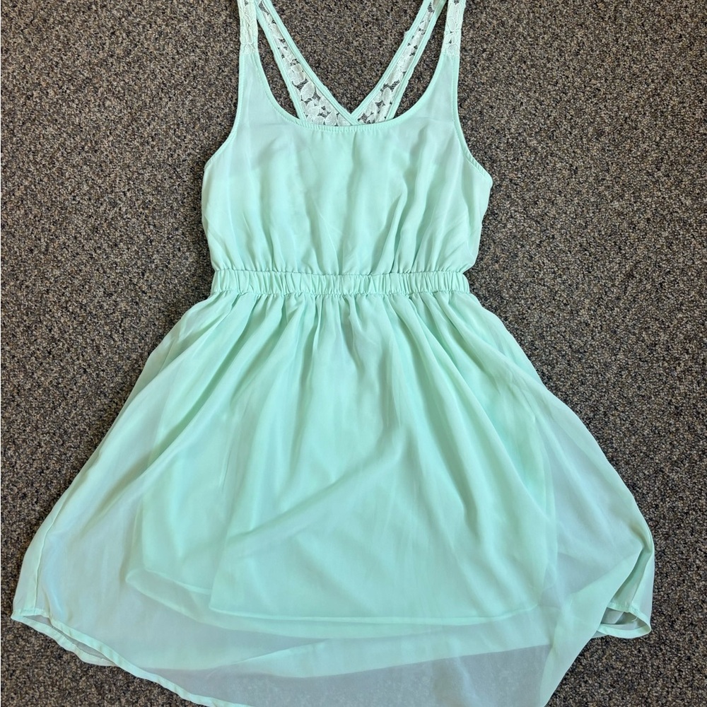 Fun & Flirt Mint Mini Dress